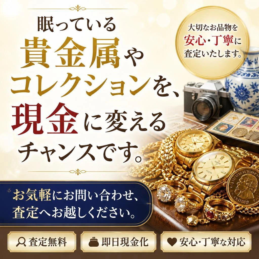 7. 今すぐ問い合わせて、あなたのお宝を現金化！