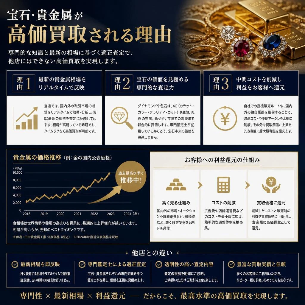 高価買取の理由とは？